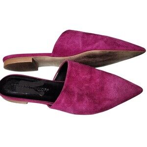 Rebecca Minkoff Pink Suede Mules EU 38 US 7.5/8 Handcrafted in Albania
